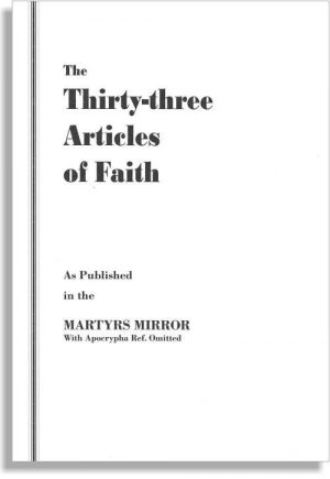 The Thirty-Three Articles Of Faith