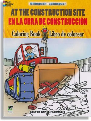At the Construction Site Coloring Book