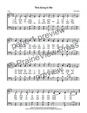 Song: This Song In Me