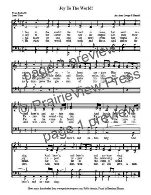 Song: Joy To The World