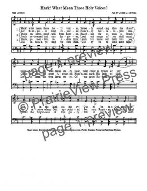 Song: Hark What Mean Those Holy Voices
