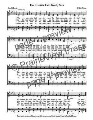 Song: The Eventide Falls Gently Now