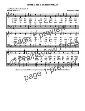 Song: Break Thou The Bread