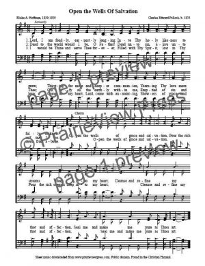 Song: Open The Wells Of Salvation