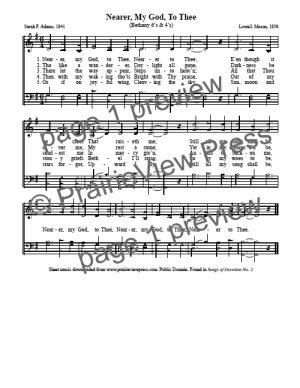 Song: Nearer My God To Thee