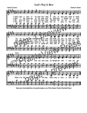 Song: God's Way Is Best