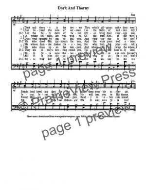 Song: Dark And Thorny Is The Desert