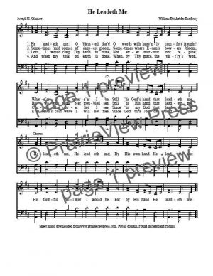 Song: He Leadeth Me