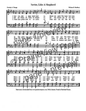 Song: Savior Like A Shepherd Lead Us