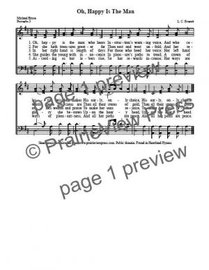 Song: Oh Happy Is The Man