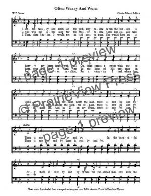 Song: Often Weary And Worn