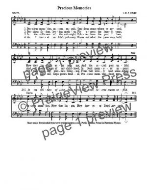 Song: Precious Memories