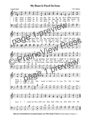 Song: My Heart Is Fixed On Jesus