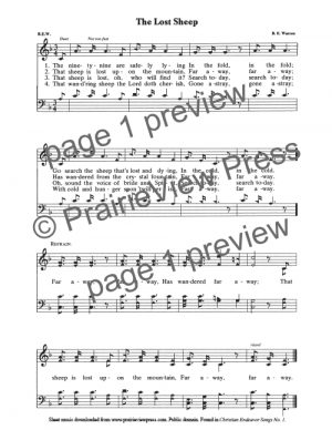 Song: The Lost Sheep