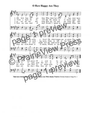 Song: Oh How Happy Are They