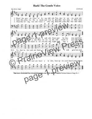 Song: Hark The Gentle Voice