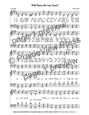 Song: Will There Be Any Stars