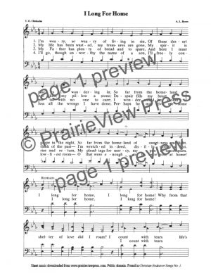 Song: I Long For Home