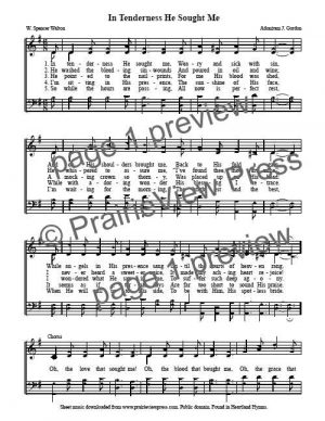 Song: In Tenderness He Sought Me