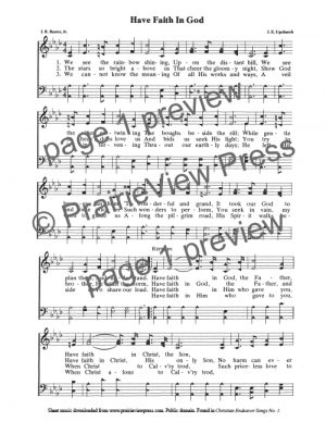 Song: Have Faith In God