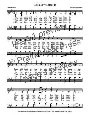 Song: When Love Shines In