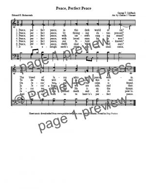 Song: Peace Perfect Peace