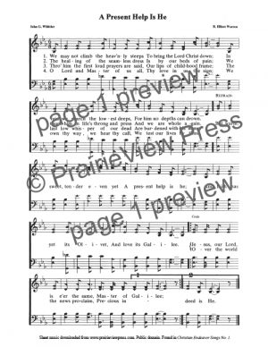 Song: A Present Help Is He