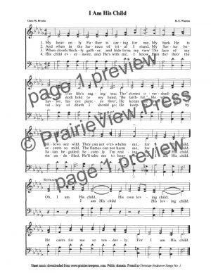 Song: I Am His Child