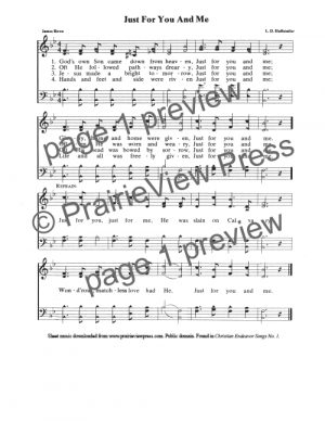 Song: Just For You And Me