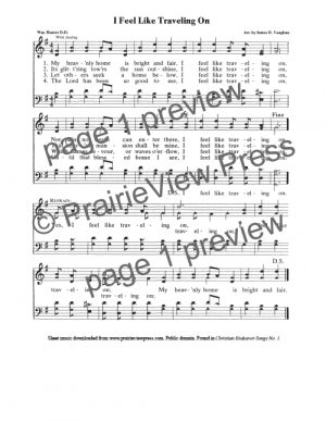 Song: I Feel Like Traveling On