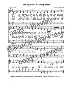 Song: The Righteous Marching Home