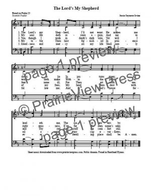 Song: The Lord's My Shepherd