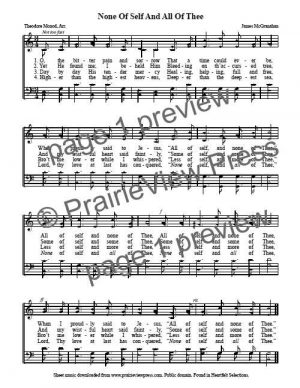 Song: None Of Self And All Of Thee