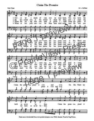 Song: Claim The Promise