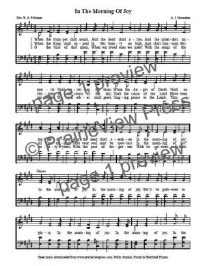 Song: In The Morning Of Joy