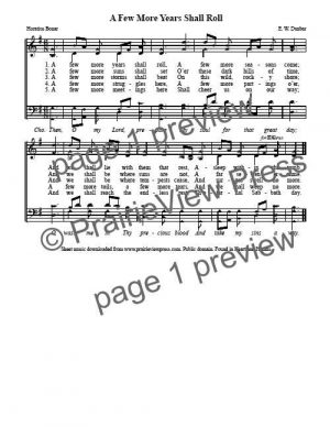 Song: A Few More Years Shall Roll