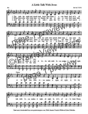 Song: A Little Talk With Jesus