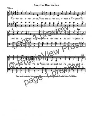 Song: Away Far Over Jordan