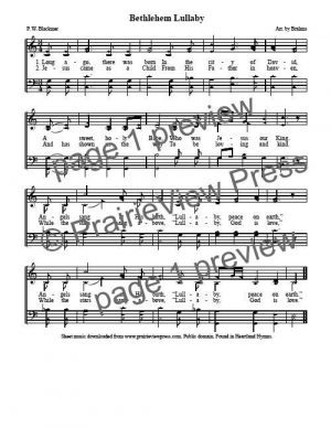 Song: Bethlehem Lullaby