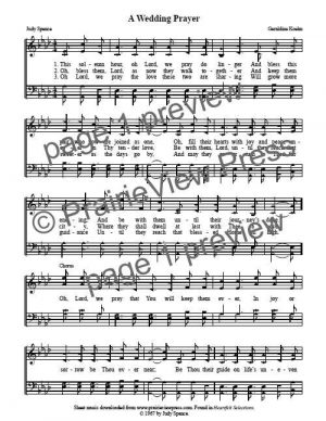 Song: A Wedding Prayer