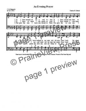 Song: An Evening Prayer