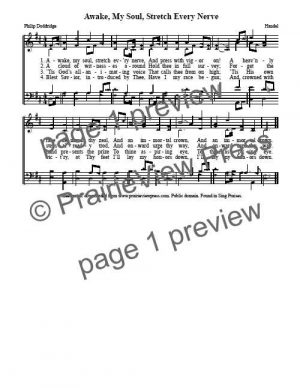 Song: Awake My Soul Stretch Every Nerve