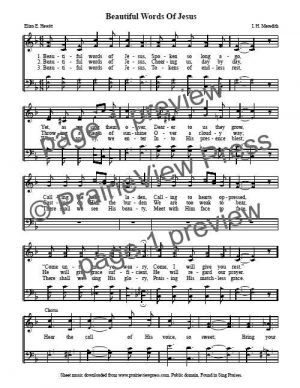 Song: Beautiful Words Of Jesus