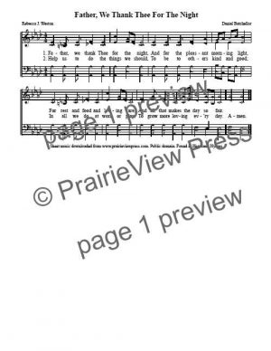 Song: Child's Morning Hymn