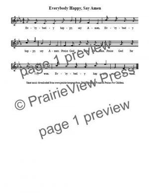 Song: Everybody Happy Say Amen