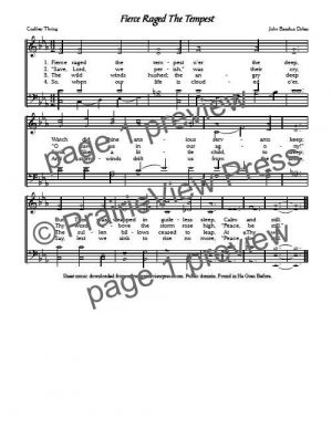 Song: Fierce Raged The Tempest