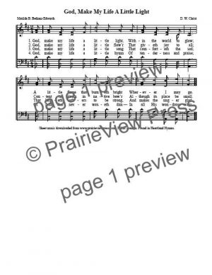 Song: God Make My Life A Little Light