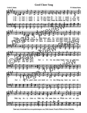 Song: Good Cheer Song