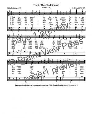 Song: Hark The Glad Sound