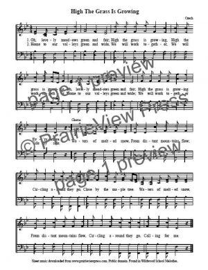 Song: High The Grass Is Growing